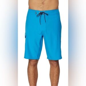 O'Neill Men’s Hyperfreak Vibrant Blue Board Shorts Quick Dry 36 Stretch Swim